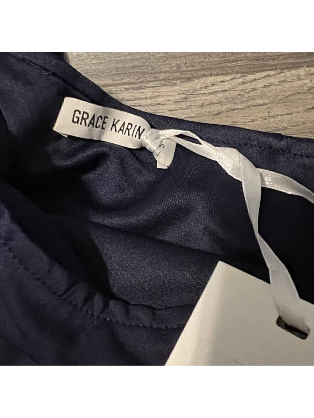 Grace Karin women's one shoulder cocktail dress navy blue. Size Small - Picture 5 of 7